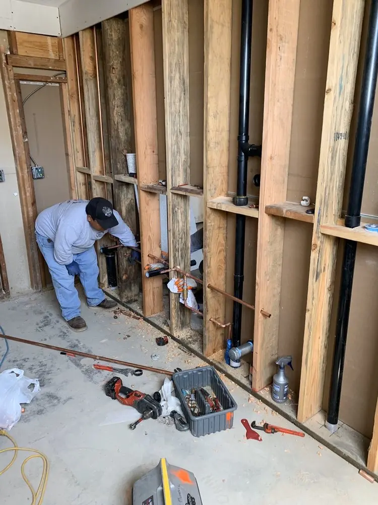 Commercial rough-in plumbing for Gas Line Repair in Smith